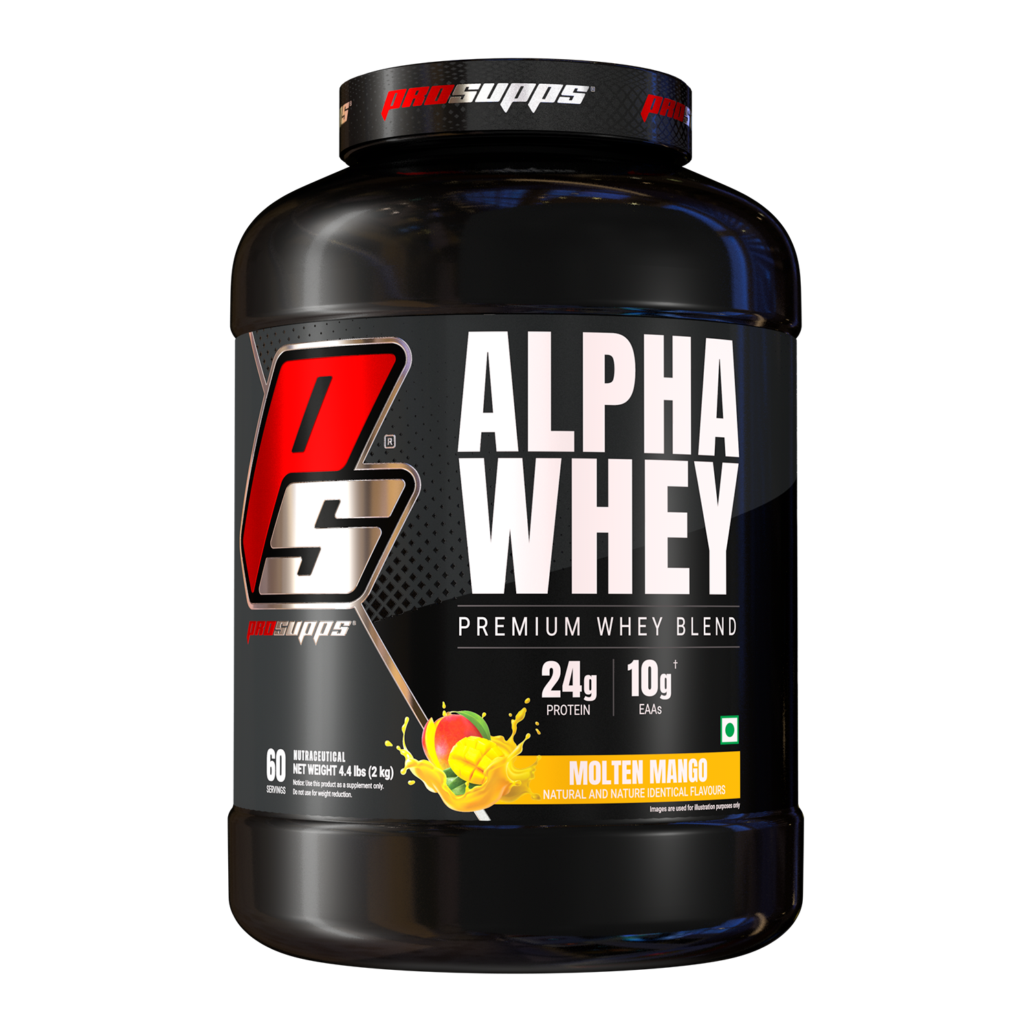 iron asylum official importer of prosupps alpha whey molten mango flavour
