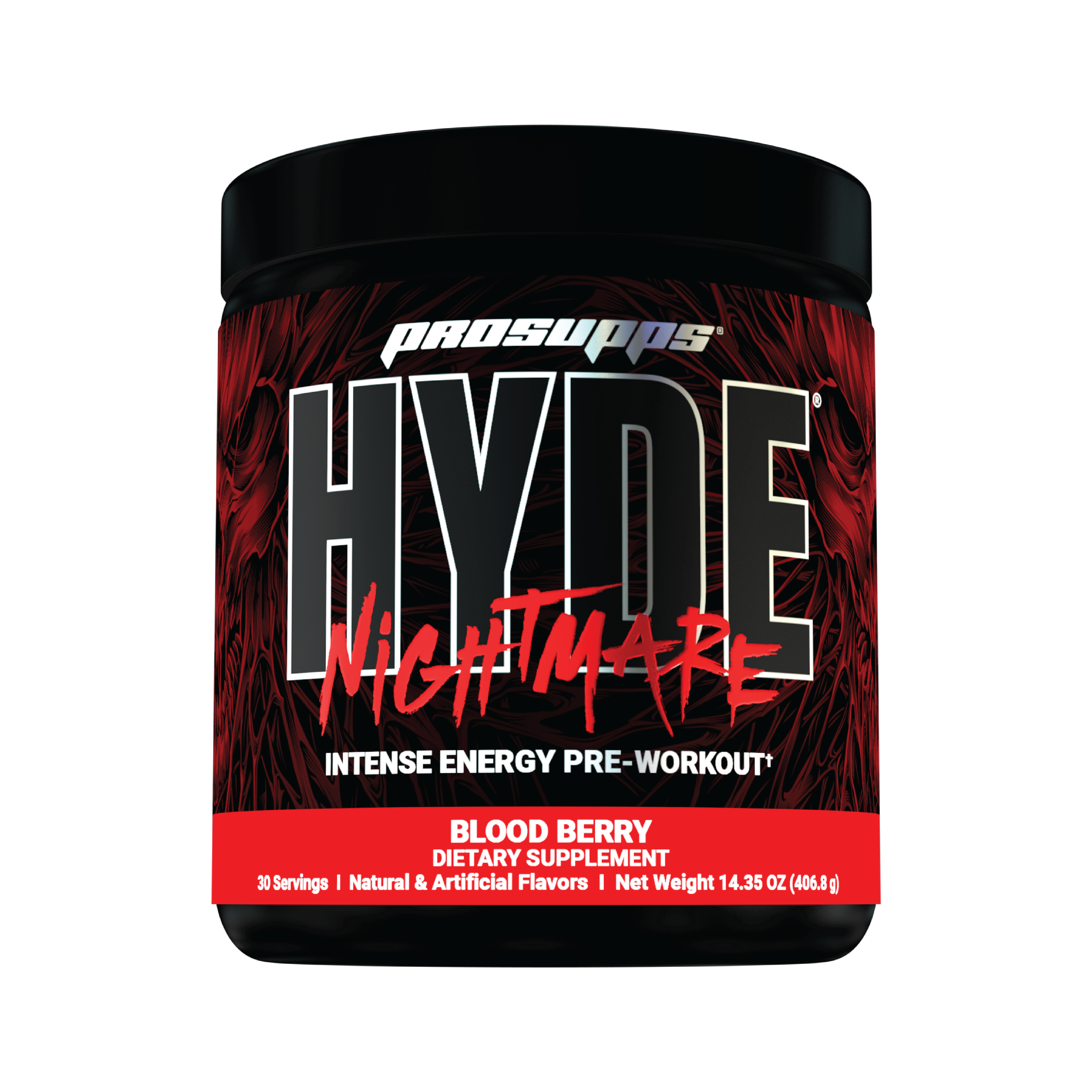 Iron asylum official importer of prosupps hyde pre workout nightmare blood berry flavour