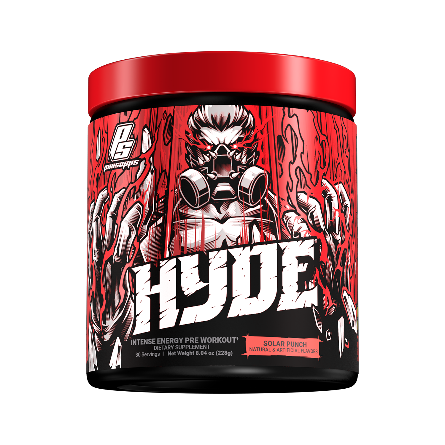 Iron asylum official importer of prosupps hyde pre workout OG solar punch flavour