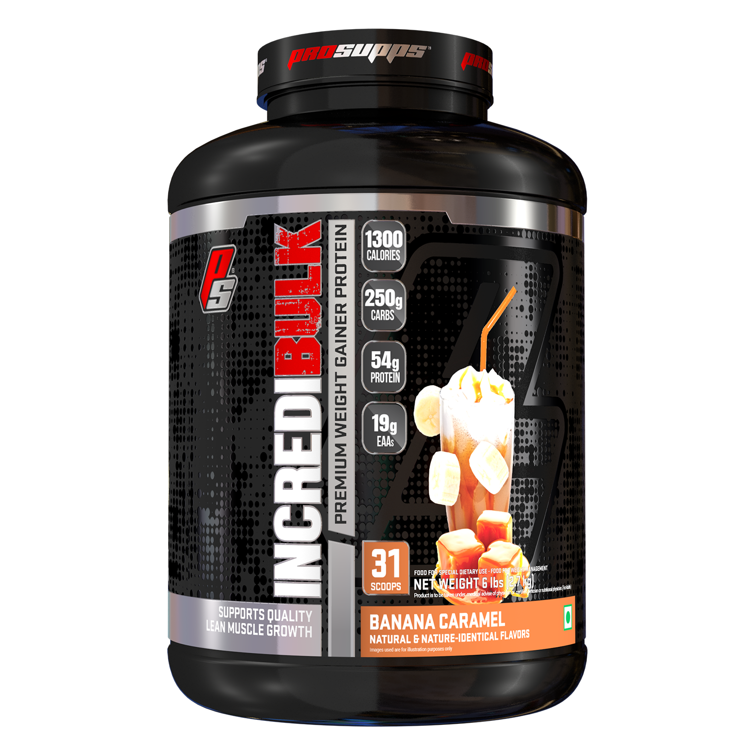 Iron asylum official importer of prosupps incredibulk banana caramel flavour