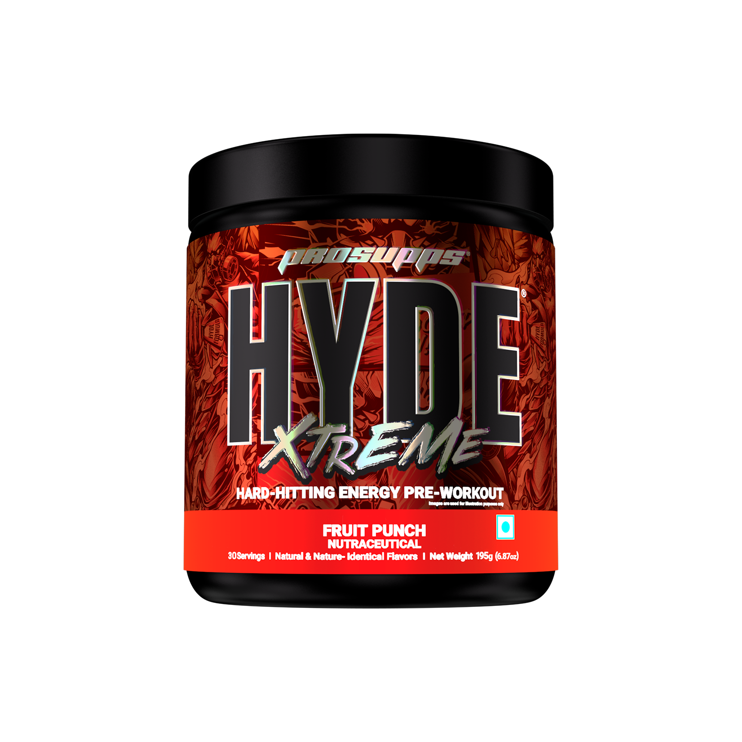 Iron asylum official importer of prosupps hyde pre workout hyde xtreme fruit punch flavour