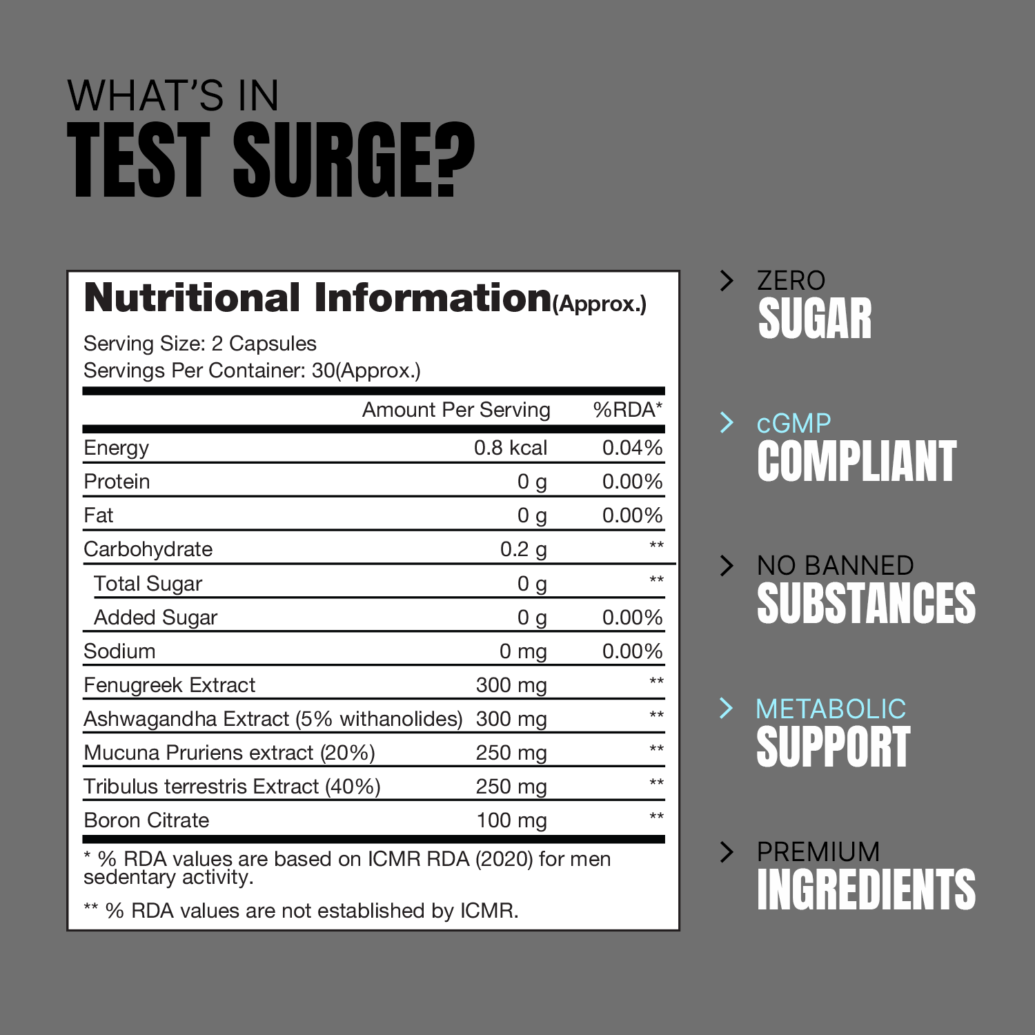 iron asylum official importer of prosupps test surge nutritional information