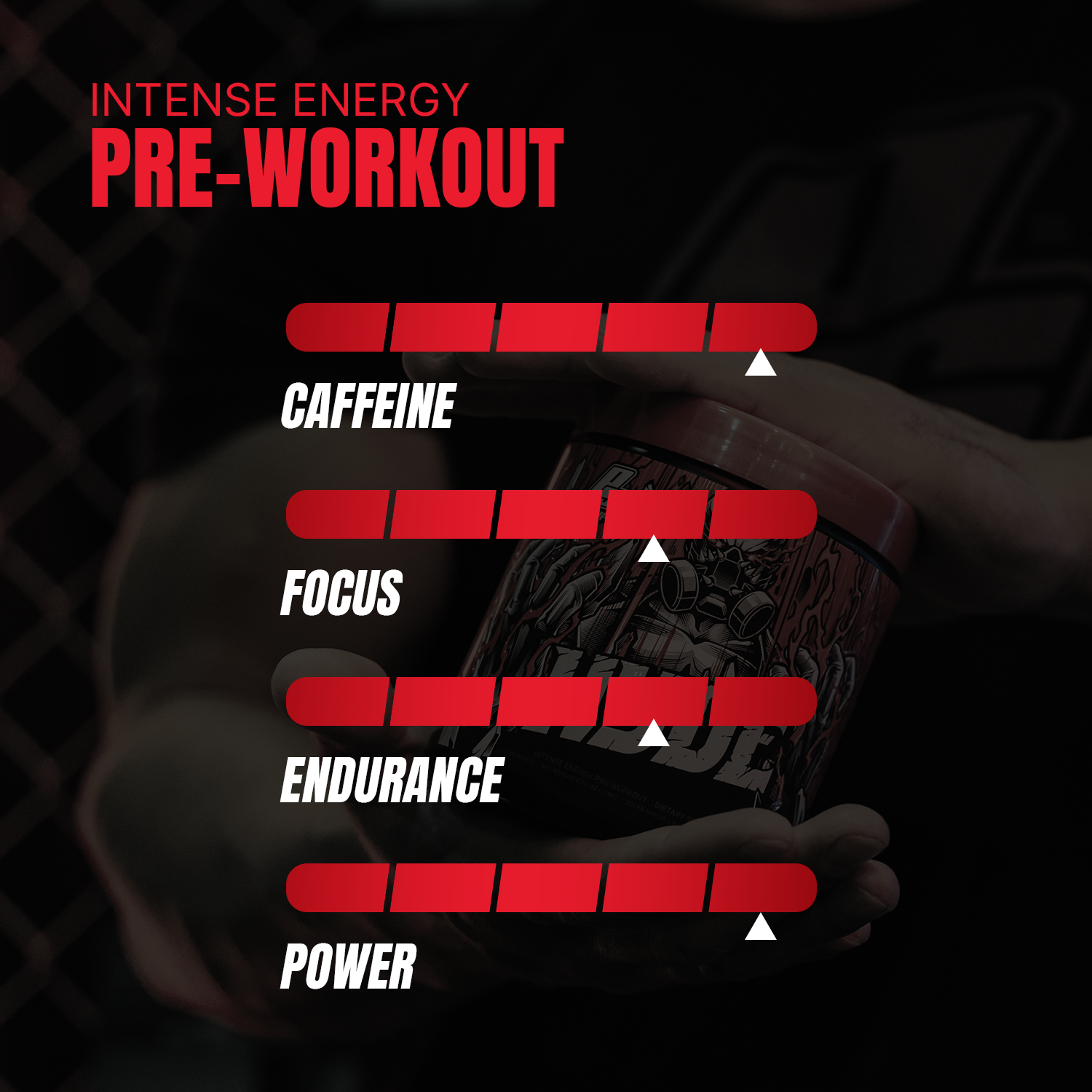 Iron asylum official importer of prosupps hyde pre workout OG caffine meter