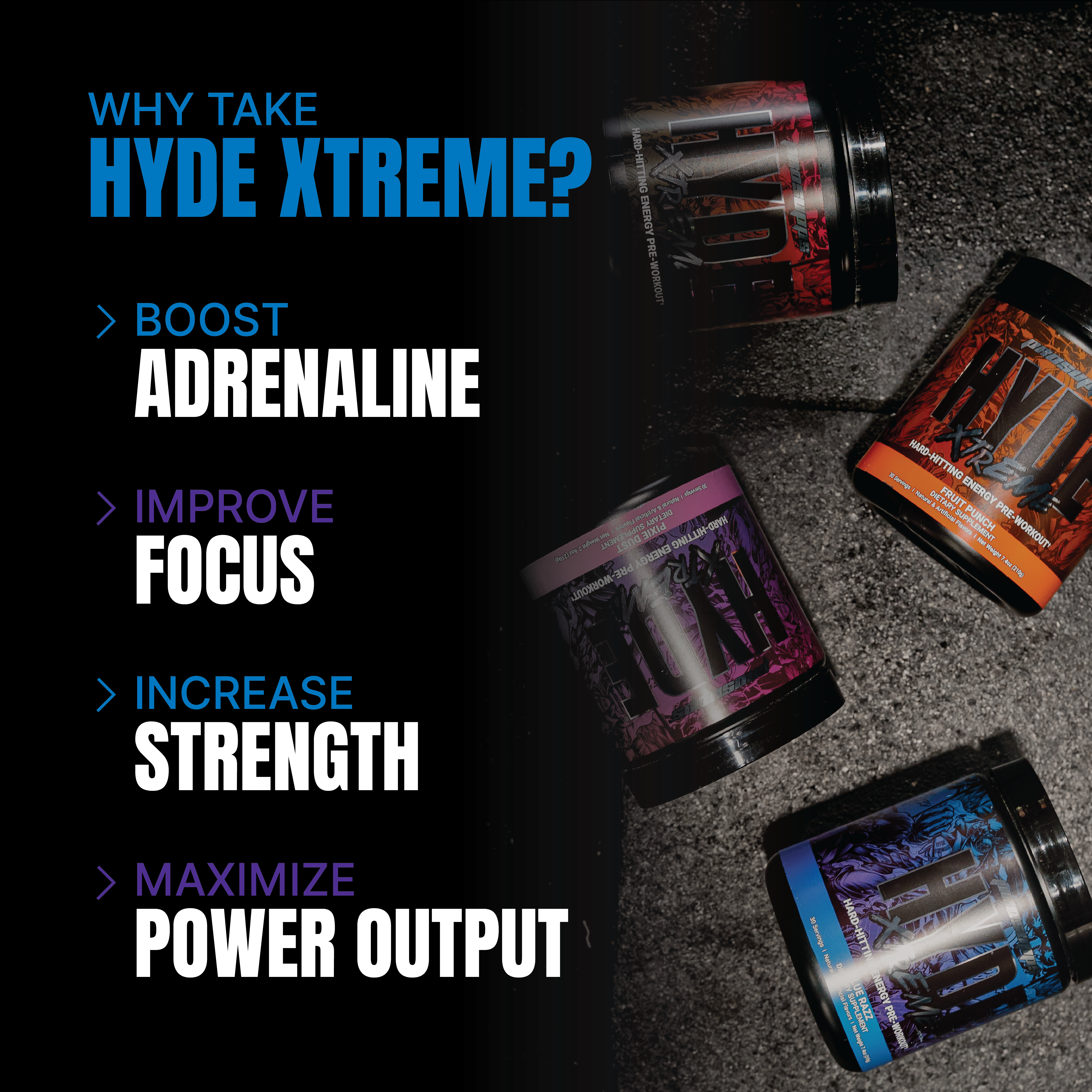 Iron asylum official importer of prosupps hyde pre workout hyde xtreme why take Hyde Xtreme