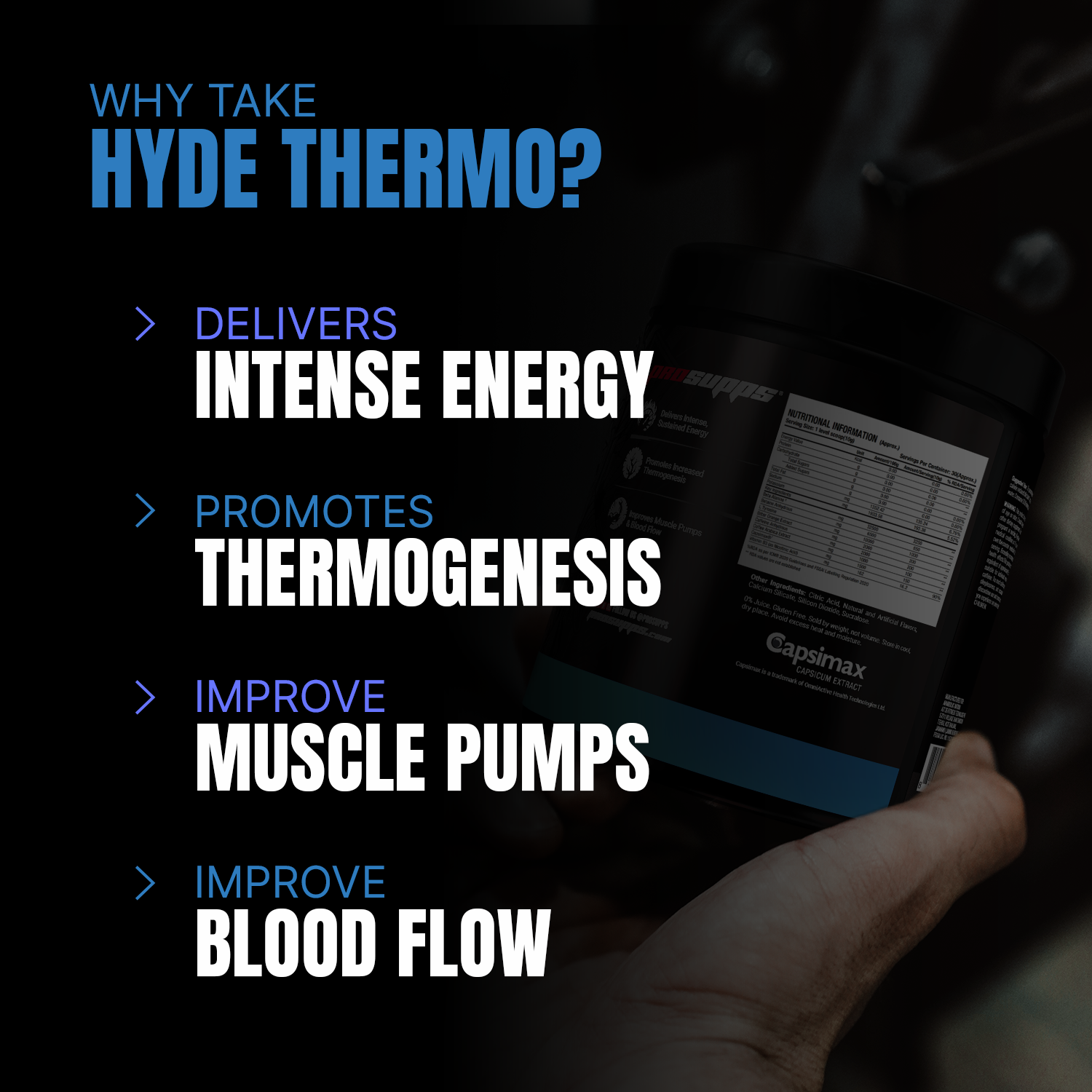 Iron asylum official importer of prosupps hyde pre workout Thermo why consume hyde thermo